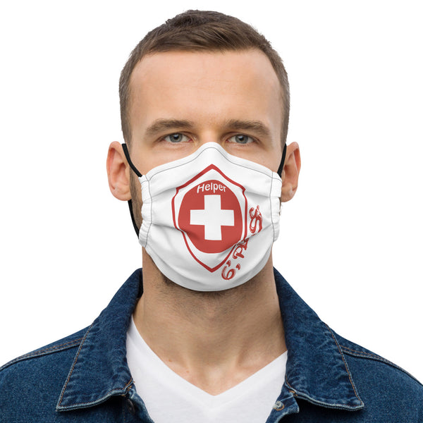 Helper Tee's Shield Grafitti Logo (Face Mask)